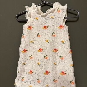 Janie and Jack White Lace Floral 'A Magical Afternoon' Lined Dress 3-6M NWOT